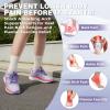 Women’s Orthopedic Road Running Shoes: Comfortable Arch Support Plantar Fasciitis Flat Feet Orthotic Athletic Sneakers, Exercise Cushioned Outdoor Sport Walking Shoes for Foot Heel and Pain Relief(W2-purple)