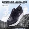 Women’s Orthopedic Road Running Shoes: Comfortable Arch Support Plantar Fasciitis Flat Feet Orthotic Athletic Sneakers, Exercise Cushioned Outdoor Sport Walking Shoes for Foot Heel and Pain Relief(W1-black)