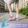 Women’s Orthopedic Road Running Shoes: Comfortable Arch Support Plantar Fasciitis Flat Feet Orthotic Athletic Sneakers, Exercise Cushioned Outdoor Sport Walking Shoes for Foot Heel and Pain Relief(W2-purple)