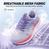 Women’s Orthopedic Road Running Shoes: Comfortable Arch Support Plantar Fasciitis Flat Feet Orthotic Athletic Sneakers, Exercise Cushioned Outdoor Sport Walking Shoes for Foot Heel and Pain Relief(W2-purple)