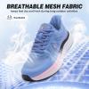Women’s Orthopedic Road Running Shoes: Comfortable Arch Support Plantar Fasciitis Flat Feet Orthotic Sports Sneakers, Casual Cushion Tennis Walking Shoes for Foot and Heel Pain Relief(W1-blue Purple)