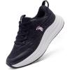 Women’s Orthopedic Road Running Shoes: Comfortable Arch Support Plantar Fasciitis Flat Feet Orthotic Athletic Sneakers, Exercise Cushioned Outdoor Sport Walking Shoes for Foot Heel and Pain Relief(W1-black)