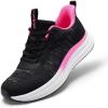 Women’s Orthopedic Road Running Shoes: Comfortable Arch Support Plantar Fasciitis Orthotic Sports Sneakers, Supportive Casual Outdoor Work Tennis Walking Shoes for Foot Heel and Pain Relief(W1-black)