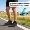 Men’s Orthopedic Close Toes Hiking Sandals: Arch Support Plantar Fasciitis Trekking Athletic Sport Shoes, Comfortable Casual Orthotics Adjustable Camping Waterproof Summer Walking Sandals(W1-black)