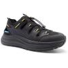 Men’s Orthopedic Close Toes Hiking Sandals: Arch Support Plantar Fasciitis Trekking Athletic Sport Shoes, Comfortable Casual Orthotics Adjustable Camping Waterproof Summer Walking Sandals(W1-black)
