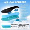 OrthoComfoot Women’s Orthopedic Road Running Shoes: Comfortable Arch Support Orthotic Plantar Fasciitis Athletic Sport Sneakers, Casual High Arch Flat Feet Walking Shoes for Foot Heel and Pain Relief(W1-black)