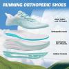 OrthoComfoot Women’s Orthopedic Running Shoes: Comfort Arch Support Plantar Fasciitis Orthotic Sports Exercise Fashion Sneakers, Casual Gym Tennis Work Walking Shoes for Foot and Heel Pain(W4-mint)