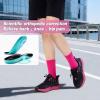 OrthoComfoot Women’s Orthopedic Running Shoes: Comfort Arch Support Plantar Fasciitis Orthotic Sports Exercise Fashion Sneakers, Casual Gym Tennis Work Walking Shoes for Foot and Heel Pain(W1-black)