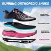 OrthoComfoot Women’s Orthopedic Running Shoes: Comfort Arch Support Plantar Fasciitis Orthotic Sports Exercise Fashion Sneakers, Casual Gym Tennis Work Walking Shoes for Foot and Heel Pain(W1-black)