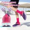 OrthoComfoot Women’s Orthopedic Running Shoes: Comfort Arch Support Plantar Fasciitis Orthotic Sports Exercise Fashion Sneakers, Casual Gym Tennis Work Walking Shoes for Foot and Heel Pain(W2-rose Purple)