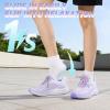 OrthoComfoot Women’s Orthopedic Running Shoes: Comfort Arch Support Plantar Fasciitis Orthotic Sports Exercise Fashion Sneakers, Casual Gym Tennis Work Walking Shoes for Foot and Heel Pain(W3-light Purple)