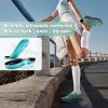 Women’s Orthopedic Road Running Shoes: Comfortable Arch Supports Plantar Fasciitis Orthotic Athletic Sneakers, Casual Supportive Flat Feet High Arch Walking Shoes for Foot Heel and Pain Relief(W2-lake Blue)