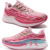 OrthoComfoot Women’s Orthopedic Road Running Shoes: Comfortable Arch Support Orthotic Plantar Fasciitis Athletic Sport Sneakers, Casual High Arch Flat Feet Walking Shoes for Foot Heel and Pain Relief(W3-rose)