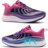 OrthoComfoot Women’s Orthopedic Running Shoes: Comfort Arch Support Plantar Fasciitis Orthotic Sports Exercise Fashion Sneakers, Casual Gym Tennis Work Walking Shoes for Foot and Heel Pain(W2-rose Purple)