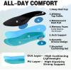 OrthoComfoot Women’s Orthopedic Waterproof Mid Trekking Hiking Boots: Comfortable Plantar Fasciitis Ankle Support Workout Walking Running Shoes, Orthotic Trail Boots for Feet and Heel Pain Relief(W1-black)