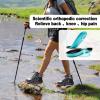 OrthoComfoot Women’s Orthopedic Waterproof Mid Trekking Hiking Boots: Comfortable Plantar Fasciitis Ankle Support Workout Walking Running Shoes, Orthotic Trail Boots for Feet and Heel Pain Relief(W2-grey)
