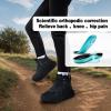 OrthoComfoot Women’s Orthopedic Waterproof Mid Trekking Hiking Boots: Comfortable Plantar Fasciitis Ankle Support Workout Walking Running Shoes, Orthotic Trail Boots for Feet and Heel Pain Relief(W1-black)