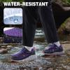 Women’s Orthopedic Waterproof Trail Running Shoes: Comfortable Arch Support Plantar Fasciitis Orthotic Athletic Sneakers, Casual Flat Feet Sports Hiking Shoes for Foot Heel and Pain Relief(W2-purple)