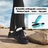 Women’s Orthopedic Waterproof Trail Running Shoes: Comfortable Arch Support Plantar Fasciitis Orthotic Athletic Sneakers, Casual Flat Feet Sports Hiking Shoes for Foot Heel and Pain Relief(W1-black)