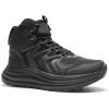 OrthoComfoot Women’s Orthopedic Waterproof Mid Trekking Hiking Boots: Comfortable Plantar Fasciitis Ankle Support Workout Walking Running Shoes, Orthotic Trail Boots for Feet and Heel Pain Relief(W1-black)