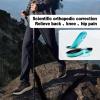 Men’s Orthopedic Running Shoes: Comfortable Casual Arch Support Plantar Fasciitis Trekking Tennis Walking Shoes, Orthotic Flat Feet Hiking Training Sports Sneakers for Foot and Heel Pain Relief(W2-brown)