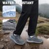 Men’s Orthopedic Waterproof Trail Running Shoes: Arch Support Plantar Fasciitis Workout Outdoor Walking Shoes, Comfortable Orthotic Flat Feet Sport Trekking Sneakers for Foot and Heel Pain Relief(W2-grey)