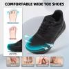 OrthoComfoot Men’s Orthopedic Diabetic Wide Walking Shoes: Comfortable Arch Support Plantar Fasciitis Sports Sneakers, Casual Swollen Bunion Recovery Work Tennis Shoes for Foot and Heel Pain Relief(K1-black)
