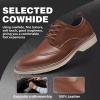Orthopedic Business Leather Dress Shoes – Casual Arch Support Plantar Fasciitis Formal Wingtip Oxford for Mens – Cap Toe Comfortable Orthotics Patent Tuxedo Walking Shoes for Foot and Heel Pain Relief(W2-brown)