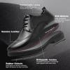 Orthopedic Business Leather Dress Shoes – Casual Arch Support Plantar Fasciitis Formal Wingtip Oxford for Mens – Cap Toe Comfortable Orthotics Patent Tuxedo Walking Shoes for Foot and Heel Pain Relief(W1-black)