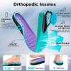 Women’s Orthopedic Diabetic Wide Running Shoes: Comfortable Casual Plantar Fasciitis Arch Support Fashion Sneakers, Orthotic Flat Feet Tennis Walking Sports Shoes for Foot and Heel Pain Relief(K4-purple)