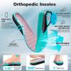 Women’s Orthopedic Diabetic Wide Running Shoes: Comfortable Casual Plantar Fasciitis Arch Support Fashion Sneakers, Orthotic Flat Feet Tennis Walking Sports Shoes for Foot and Heel Pain Relief(K2-pink White)