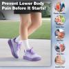 Women’s Orthopedic Diabetic Wide Running Shoes: Comfortable Casual Plantar Fasciitis Arch Support Fashion Sneakers, Orthotic Flat Feet Tennis Walking Sports Shoes for Foot and Heel Pain Relief(K4-purple)