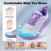 Women’s Orthopedic Diabetic Wide Running Shoes: Comfortable Casual Plantar Fasciitis Arch Support Fashion Sneakers, Orthotic Flat Feet Tennis Walking Sports Shoes for Foot and Heel Pain Relief(K4-purple)
