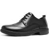 Orthopedic Business Leather Dress Shoes – Casual Arch Support Plantar Fasciitis Formal Wingtip Oxford for Mens – Cap Toe Comfortable Orthotics Patent Tuxedo Walking Shoes for Foot and Heel Pain Relief(W1-black)