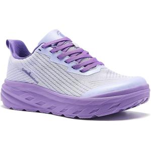 Women’s Orthopedic Diabetic Wide Running Shoes: Comfortable Casual Plantar Fasciitis Arch Support Fashion Sneakers, Orthotic Flat Feet Tennis Walking Sports Shoes for Foot and Heel Pain Relief(K4-purple)