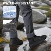 Men’s Orthopedic Waterproof Hiking Boots: Comfortable Plantar Fasciitis Ankle Support Walking Running Mid Trekking Ankle Boots, Orthotic Sport Trail Shoes for Foot and Heel Pain Relief(W1-black)