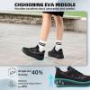 OrthoComfoot Women’s Orthopedic Diabetic Wide Walking Shoes: Comfortable Casual Arch Support Orthotic Plantar Fasciitis Sports Sneakers, Swollen Feet Running Shoes for Foot and Heel Pain Relief(K1-black)
