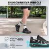 Women’s Orthopedic Diabetic Wide Running Shoes: Comfortable Breathable Arch Support Plantar Fasciitis Sport Sneakers, Casual High Arch Orthotic Work Tennis Walking Shoes for Foot and Heel Pain Relief(K1-black)