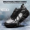 Women’s Orthopedic Diabetic Wide Running Shoes: Comfortable Breathable Arch Support Plantar Fasciitis Sport Sneakers, Casual High Arch Orthotic Work Tennis Walking Shoes for Foot and Heel Pain Relief(K1-black)