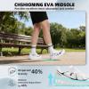Women’s Orthopedic Diabetic Wide Running Shoes: Comfortable Breathable Arch Support Plantar Fasciitis Sport Sneakers, Casual High Arch Orthotic Work Tennis Walking Shoes for Foot and Heel Pain Relief(K2-white)