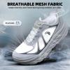 Women’s Orthopedic Diabetic Wide Running Shoes: Comfortable Breathable Arch Support Plantar Fasciitis Sport Sneakers, Casual High Arch Orthotic Work Tennis Walking Shoes for Foot and Heel Pain Relief(K2-white)