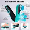 Women’s Orthopedic Diabetic Wide Running Shoes: Comfortable Breathable Arch Support Plantar Fasciitis Sport Sneakers, Casual High Arch Orthotic Work Tennis Walking Shoes for Foot and Heel Pain Relief(K1-black)