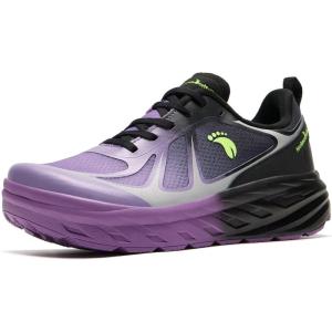 Women’s Orthopedic Diabetic Wide Running Shoes: Comfortable Breathable Arch Support Plantar Fasciitis Sport Sneakers, Casual High Arch Orthotic Work Tennis Walking Shoes for Foot and Heel Pain Relief(K3-black Purple)