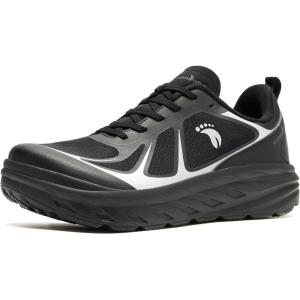 Women’s Orthopedic Diabetic Wide Running Shoes: Comfortable Breathable Arch Support Plantar Fasciitis Sport Sneakers, Casual High Arch Orthotic Work Tennis Walking Shoes for Foot and Heel Pain Relief(K1-black)