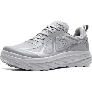 Women’s Orthopedic Diabetic Wide Running Shoes: Comfortable Breathable Arch Support Plantar Fasciitis Sport Sneakers, Casual High Arch Orthotic Work Tennis Walking Shoes for Foot and Heel Pain Relief(K4-grey)