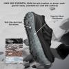 Men’s Orthopedic Wide Trail Running Shoes: Comfortable Arch Support Plantar Fasciitis Diabetic Walking Shoes, Orthotic Casual All-Terrain Non-Slip Hiking Sneakers for Foot and Heel Pain Relief(K1-black)