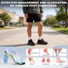 Men’s Orthopedic Wide Trekking Hiking Shoes: Comfortable Casual Arch Support Plantar Fasciitis Orthotic Walking Shoes, Breathable All-Terrain Non-Slip Trail Sneakers for Foot and Heel Pain Relief(K1-black)