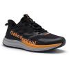 Men’s Orthopedic Trail Running Shoes: Comfortable Casual Arch Support Plantar Fasciitis Orthotic Walking Shoes, Flat Feet Sport Hiking Tennis Work Fashion Sneakers for Foot and Heel Pain Relief(W1-black)