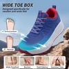 OrthoComfoot Women’s Orthopedic Wide Plantar Fasciitis Shoes: Comfortable Arch Support Flat Feet Orthotic Sports Hiking Sneakers, Casual Wide Toes Box Walking Running Tennis for Foot Heel and Pain Relief(K3-dark Purple)