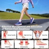 OrthoComfoot Women’s Orthopedic Wide Plantar Fasciitis Shoes: Comfortable Arch Support Flat Feet Orthotic Sports Hiking Sneakers, Casual Wide Toes Box Walking Running Tennis for Foot Heel and Pain Relief(K3-dark Purple)